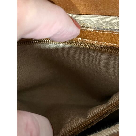 Eberle Genuine Leather Shoulder Bag Made in Brazil Vintage Y2K Minimalist Purse - Picture 16 of 16